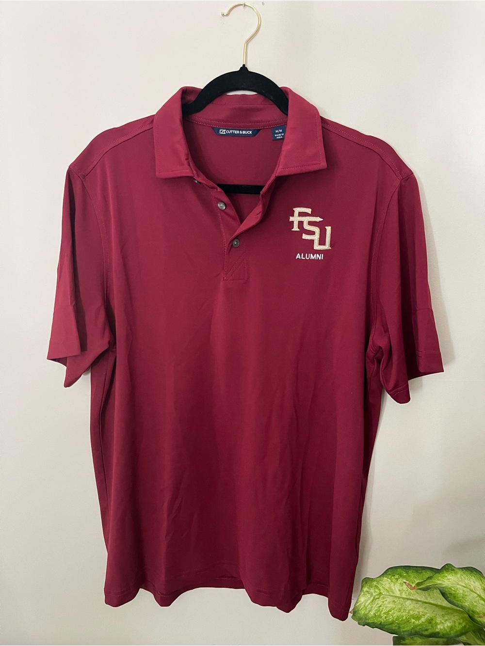 Cutter & Buck FSU Alumni Performance Polo in Maroon Sz M